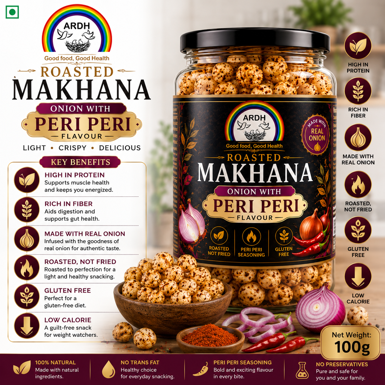Peri Peri Roasted Makhana