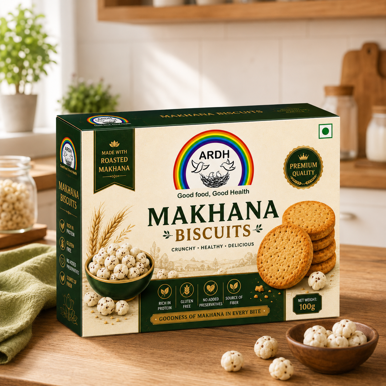 Premium Makhana Biscuits